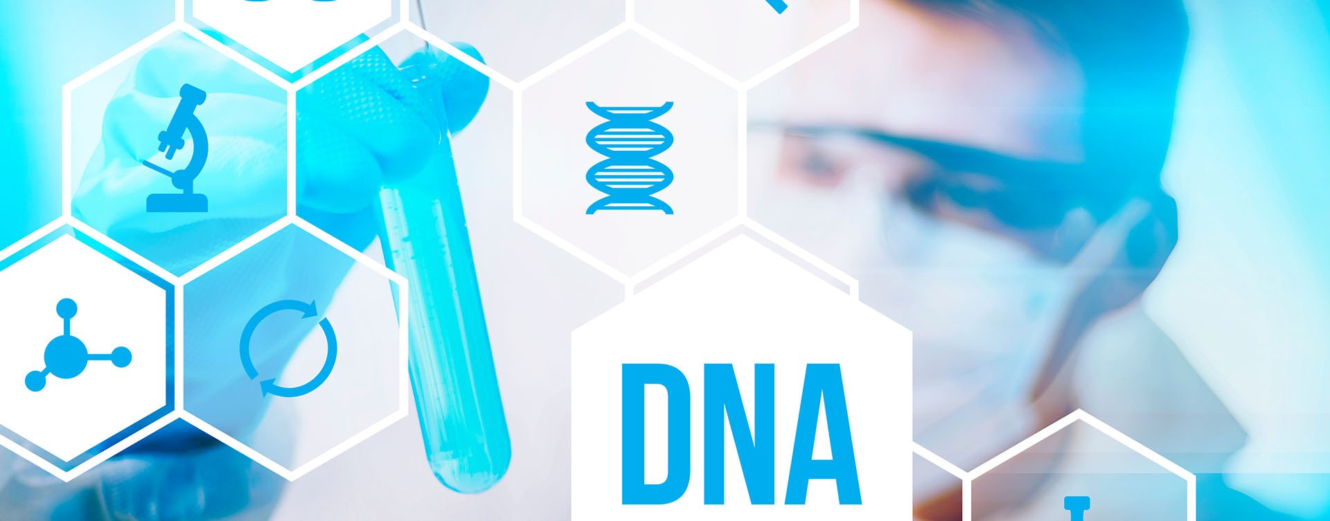 DNA molecule research or forensic science use diagram.